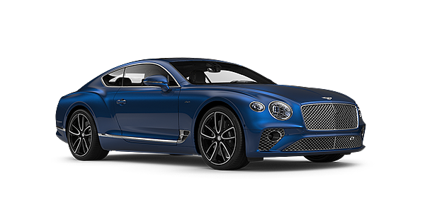 Bentley Kuala Lumpur Bentley GT Azure coupe in Sequin Blue paint front 34